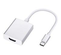 iLike HD2 USB-C Plug to HDMI 4K Femelle Audio & Vidéo Câble Adaptateur 10 cm - Convertisseur Blanc