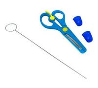 iLike S3 Set d'accessoires 3 en 1 pour stylo 3D - Aiguille de nettoyage/ciseaux/2 protège-doigts