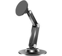 iLike STM3 Support magnétique en métal pour smartphone avec angle parfait réglable et rotation à 360° Noir