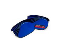 iLikeo PRO+ Verres de rechange en polycarbonate pour lunettes de soleil Wiley X Valor, Bleu saphir Pro+ - Polarisé à revêtement miroir, For Wiley X Valor 70mm Frame