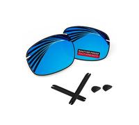 iLikeo PRO+ Verres de rechange polarisés en polycarbonate pour lunettes de soleil Maui Jim Lighthouse MJ423 - Bleu glacier