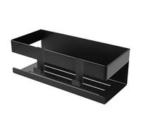ILIKEPOW Étagère de Douche et Salle de Bain Sans Perçage - Murale Avec Crochet - Acier Inoxydable 304SUS - Pour Cuisine, Bureau, Hôtel (Noir)