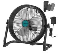 ILIKEPOW Ventilateur de Sol Sans Fil Compatible Makita 18V Batterie, 30 cm Brasseur d'air avec Adaptateur et USB, Ventilateur sur Pied Silencieux pour Chantier, Garage, Camping (Sans Batterie)