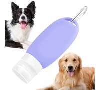 Ilikon Bouteille de voyage - Bouteille souple à presser de 14 cm | Accessoire d'alimentation pour chien - 90 ml Compact avec pour shampooing, liquides, soins en déplacement, maison