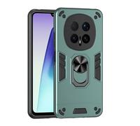 ILING Coque pour Honor Magic 8 Pro 5G (Magic8 Pro), Antichoc Rigide PC Silicone TPU Bumper Étui de Militaire Protection, 360° Anneau Support Renforcée Armure Housse (Vert)