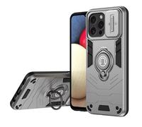 ILING Coque pour Honor Magic 8 Pro 5G (Magic8 Pro), Très Mince Mate Antichoc Rigide PC Armure Housse, Doux Silicone TPU Bumper Étui avec Support pour Bague et Caméra Couvercle (Argent)