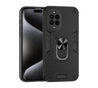 ILING Coque pour Huawei Nova 13 Pro, Antichoc Rigide PC Silicone TPU Bumper Étui de Militaire Protection, 360° Anneau Support Renforcée Armure Housse (Noir)