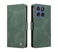 ILING Coque pour Motorola Edge 60 Fusion/Motorola Edge 60 5G, Premium PU Étui Portefeuille en Cuir, avec RFID Blocage/Fentes pour Cartes/Béquille, Très Mince Antichoc Flip Case Housse (Vert)