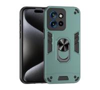 ILING Coque pour Motorola Edge 60 Neo/Edge 50 Neo/ThinkPhone 25, Antichoc Rigide PC Silicone TPU Bumper Étui de Militaire Protection, 360° Anneau Support Renforcée Armure Housse (Vert)