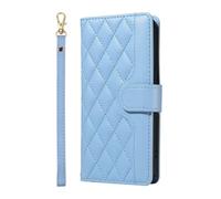 ILING Coque pour Realme GT 7 5G / Realme GT 7T 5G, Élégant Luxueux Portefeuille PU en Cuir Etui avec RFID Blocage/Fentes pour Cartes/Béquille, Très Mince Antichoc Flip Case Housse (Bleu)