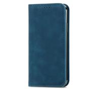 ILING Coque pour Realme GT 7 5G / Realme GT 7T 5G, Rétro Peau Portefeuille PU en Cuir Etui avec RFID Blocage/Fentes pour Cartes/Béquille, Très Mince Antichoc Flip Case Housse (Bleu)
