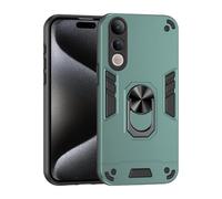 ILING Coque pour Vivo V50 Lite 5G/4G, Antichoc Rigide PC Silicone TPU Bumper Étui de Militaire Protection, 360° Anneau Support Renforcée Armure Housse (Vert)