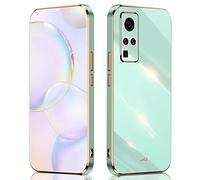 ILING Coque pour Vivo X51 5G Case,Silicone Coloré,Protégez la Caméra,Étui Ultra-Fin Antichoc pour Femme (Vert)
