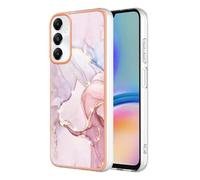 ILING Élégant Coque pour Samsung Galaxy A05s, Etui Antichoc PC Double Couche Antichoc Housse, Mignon Étui Brillant pour Femmes et Fillese (Or Rose)