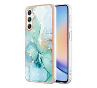 ILING Élégant Coque pour Samsung Galaxy A55 5G, Etui Antichoc PC Double Couche Antichoc Housse, Mignon Étui Brillant pour Femmes et Fillese (Vert)