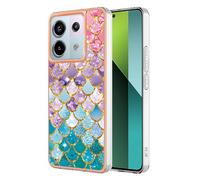 ILING Élégant Coque pour Xiaomi Redmi Note 13 Pro 5G / Poco X6 5G, Etui Antichoc PC Double Couche Antichoc Housse, Mignon Étui Brillant pour Femmes et Fillese (Pétillant)