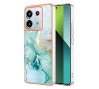 ILING Élégant Coque pour Xiaomi Redmi Note 13 Pro 5G / Poco X6 5G, Etui Antichoc PC Double Couche Antichoc Housse, Mignon Étui Brillant pour Femmes et Fillese (Vert)