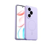 ILING Magnétique Coque pour Honor 400 Pro 5G - Aimants Intégrés, Étui en Silicone Liquide Soyeuse et Douce au Toucher, Fine Anti-Traces Antichoc Housse, Violet