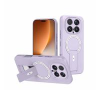 ILING Magnétique Coque pour Honor Magic 8 Pro 5G avec Protection de Caméra & Support Invisible, Étui Soyeuse et Douce au Toucher, Fine Anti-Traces Antichoc Housse, Violet