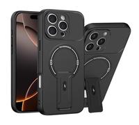 ILING Magnétique Coque pour Motorola Edge 60 Fusion/Edge 60 5G avec Protection de Caméra & Support Invisible, Étui Soyeuse et Douce au Toucher, Fine Anti-Traces Antichoc Housse, Noir