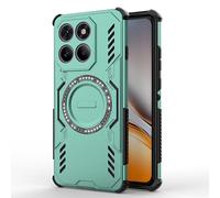 ILING Magnétique Coque pour Motorola Edge 70 5G, Compatible avec MagSafe, Très Mince Militaire Armure Antichoc Rigide PC Housse Doux Silicone TPU Bumper Étui (Verte)
