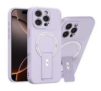 ILING Magnétique Coque pour Oppo A6X 5G/4G avec Protection de Caméra & Support Invisible, Étui Soyeuse et Douce au Toucher, Fine Anti-Traces Antichoc Housse, Violet