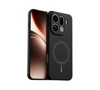 ILING Magnétique Coque pour Oppo Find X9 Pro 5G - Aimants Intégrés, Étui en Silicone Liquide Soyeuse et Douce au Toucher, Fine Anti-Traces Antichoc Housse, Noir