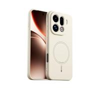 ILING Magnétique Coque pour Oppo Find X9 Pro 5G - Aimants Intégrés, Étui en Silicone Liquide Soyeuse et Douce au Toucher, Fine Anti-Traces Antichoc Housse, Jaune