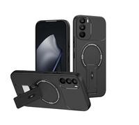 ILING Magnétique Coque pour Realme C75 4G/14x 5G/P3x 5G/C75X 5G avec Protection de Caméra & Support Invisible, Étui Soyeuse et Douce au Toucher, Fine Anti-Traces Antichoc Housse, Noir