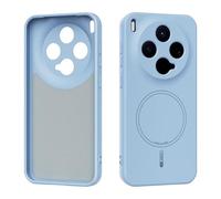 ILING Magnétique Coque pour Vivo X300 5G - Aimants Intégrés, Étui en Silicone Liquide Soyeuse et Douce au Toucher, Fine Anti-Traces Antichoc Housse, Bleu Ciel