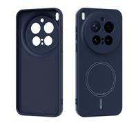 ILING Magnétique Coque pour Vivo X300 Pro 5G - Aimants Intégrés, Étui en Silicone Liquide Soyeuse et Douce au Toucher, Fine Anti-Traces Antichoc Housse, Bleu Royal