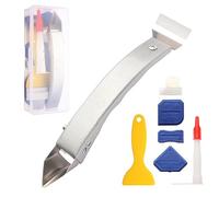 iLitLuk Outil d'enlèvement du Calfeutrage en Acier Inoxydable Enlève Joints Kit d'Outils de Calfeutrage Extracteur de Mastic Outil de Retrait de Coulis Outil pour Enlever le Silicone Grattoir à Coulis