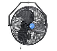 iLIVING Ventilateur mural variable 35,6 cm intérieur/extérieur résistant intempéries qualité industrielle terrasse serre garage atelier quai chargement 2473