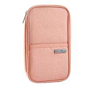 ILIYAH Pochette pour passeport familial pour 3 accessoires de voyage étanche, rose, Décontracté