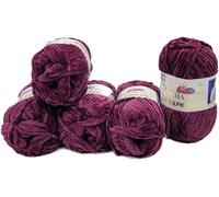 Ilkadim Export Himalaya Dolphin Lot de 5 pelotes de laine à tricoter pour bébé - 100 g - Couleur unie - 500 g au total - Super Bulky (baie 80339)
