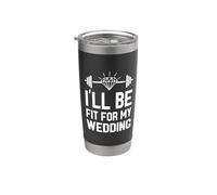 I'll Be Fit For My Wedding I Mariée Bride Workout Gobelet isotherme en acier inoxydable double paroi