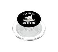I'll Be in My Office - Adorable Chat avec Inscription « I'll Be in My Office » PopSockets PopGrip pour MagSafe