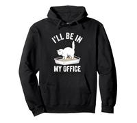 I'll Be in My Office - Adorable Chat avec Inscription « I'll Be in My Office » Sweat à Capuche