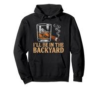 I'll Be in The Backyard Cigar Bourbon and Relax Vintage Sweat à Capuche