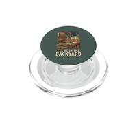 I'll Be in The Backyard Cigar Bourbon Dad Hommes Femmes 1 PopSockets PopGrip pour MagSafe