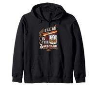 I'll Be in The Backyard Funny Cigar and Bourbon Whisky Sweat à Capuche