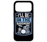 I'll Be in The Basement Drummer Drummer Coque pour iPhone 17 Pro Max