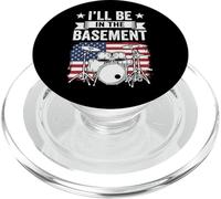 I'll Be in The Basement Tambour PopSockets PopGrip pour MagSafe