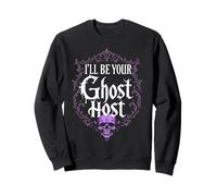 I'll Be Your Ghost Host Haunted House Skull Halloween Vibe Sweatshirt