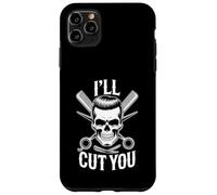 I'll Cut You Ciseaux de Coiffeur Crâne Peigne à Cheveux Coque pour iPhone 11 Pro Max