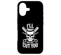 I'll Cut You Ciseaux de Coiffeur Crâne Peigne à Cheveux Coque pour iPhone 17