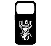 I'll Cut You Ciseaux de Coiffeur Crâne Peigne à Cheveux Coque pour iPhone 17 Pro