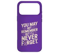 I'll Never Forget Ruban de Sensibilisation à la maladie d'Alzheimer Violet Coque pour iPhone 17 Pro Max