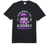 I'll Remember for You Elephant Alzheimer Support Comfort Colors Adult Heavyweight T-Shirt
