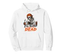 I'll Sleep When I'm Dead - Halloween Squelette Gaming Gamer Sweat à Capuche